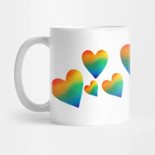 Rainbow Hearts Mug